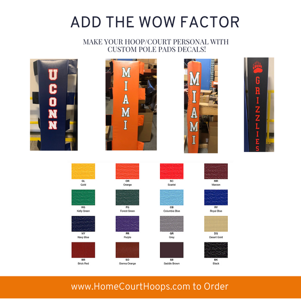 Custom Pole Pad + Decal Application Order for 6x8 Poles (logo options