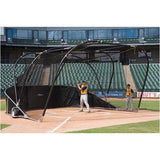 Elite Professional Portable Backstop, Dark Green
