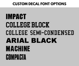 Custom Adhesive Decal (Text Only)