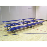 BLEACHER - 15' (3 ROW - SINGLE FOOT PLANK) - TIP & ROLL - POWDER COATED