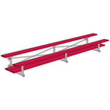 BLEACHER - 15' (2 ROW - DOUBLE FOOT PLANK) - TIP & ROLL - POWDER COATED