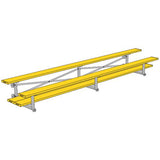 BLEACHER - 15' (2 ROW - DOUBLE FOOT PLANK) - TIP & ROLL - POWDER COATED