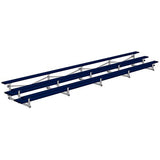 BLEACHER - 27' (3 ROW - DOUBLE FOOT PLANK) - TIP & ROLL - POWDER COATED