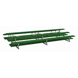 BLEACHER - 15' (3 ROW - DOUBLE FOOT PLANK) - BACK-TO-BACK - POWDER COAT