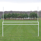 GOALS - SOCCER/FOOTBALL (WITH STANDARD BACKSTAYS) - DELUXE, OFFICIAL SIZE (8' H X 24' W X 4' B X 10' D)