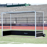 FIELD HOCKEY GOAL PACKAGE (2" X 2" SQUARE ALUMINUM WITH BOTTOM BOARDS) - OFFICIAL (7'H X 12'W X 4'D) - NFHS, NCAA, FIH COMPLIANT