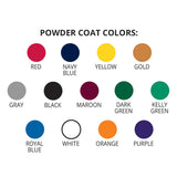 BLEACHER - 15' (3 ROW - DOUBLE FOOT PLANK) - BACK-TO-BACK - POWDER COAT