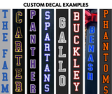 Custom Pole Pad + Decal Application Order for 6x6 Poles (logo options available)