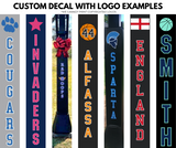 Custom Pole Pad + Decal Application Order for 6x6 Poles (logo options available)