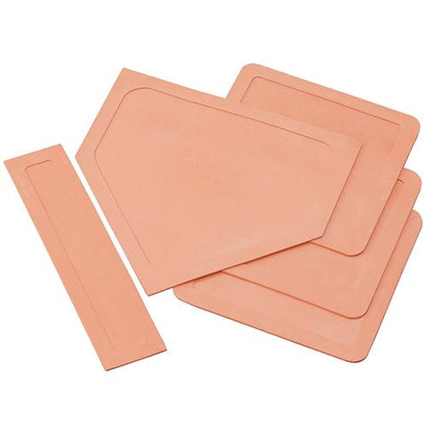 BASEBALL BASE SET - RUBBER THROW DOWN STYLE (COMPLETE IN FIELD) (INDOOR/OUTDOOR) (SET OF 5)