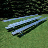 BLEACHER - 21' (3 ROW - SINGLE FOOT PLANK) - ALL ALUMINUM