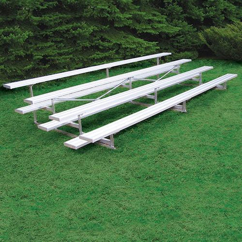 BLEACHER - 27' (4 ROW - SINGLE FOOT PLANK) - ALL ALUMINUM