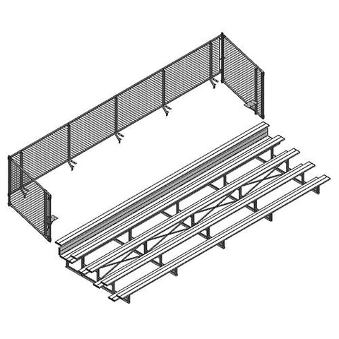 UNIVERSAL CHAIN LINK ENCLOSURE - 27' (5 ROW)