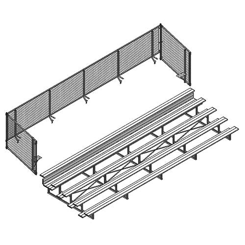 UNIVERSAL CHAIN LINK ENCLOSURE - 21' (5 ROW)