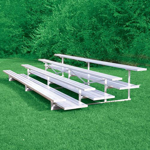 BLEACHER - 27' (4 ROW - DOUBLE FOOT PLANK) - ALL ALUMINUM