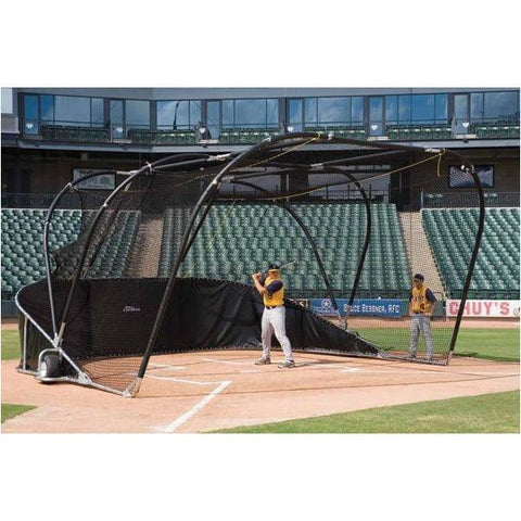 Elite Professional Portable Backstop, Dark Green