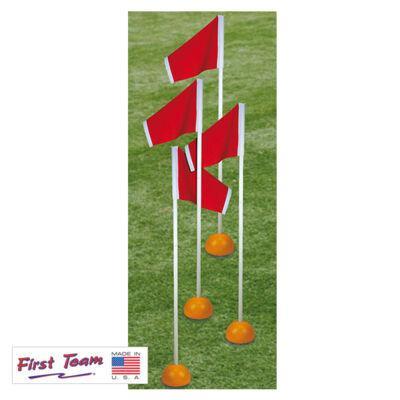 FT4025TF Official Soccer Corner Flags with Weighted Base