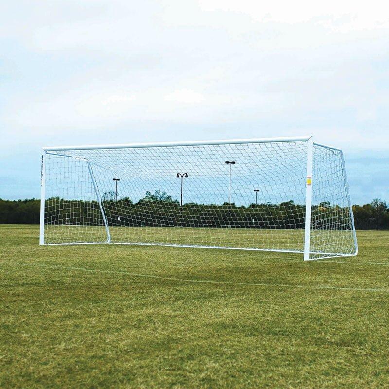 PRO Portable Soccer Goals, 4″ Round Aluminum, Official Size with 5mm Nets