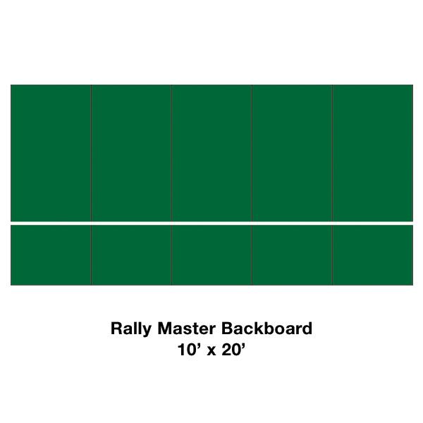 Rally Master Backboard, 10′ x 20′