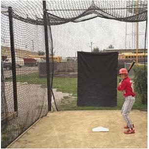 Vinyl Hitting Backdrop