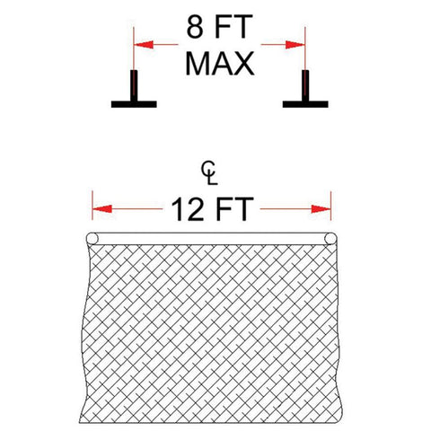 CEILING MOUNTING KIT - PARALLEL - SPANNING 8' ON CENTER OR LESS