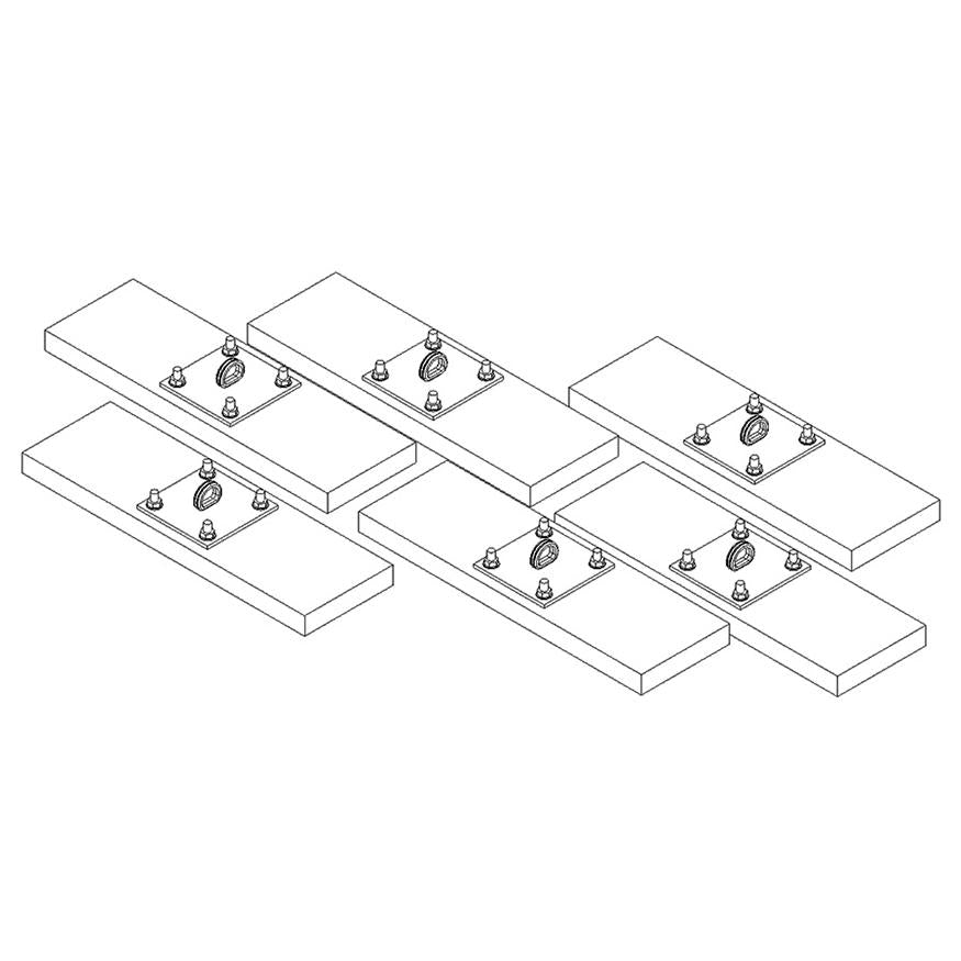 WALL MOUNTING KIT FOR GYMNASIUM INSTALLATIONS