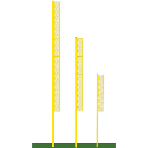 FOUL POLES - PROFESSIONAL (40') - BASEBALL SURFACE MOUNT) (YELLOW)