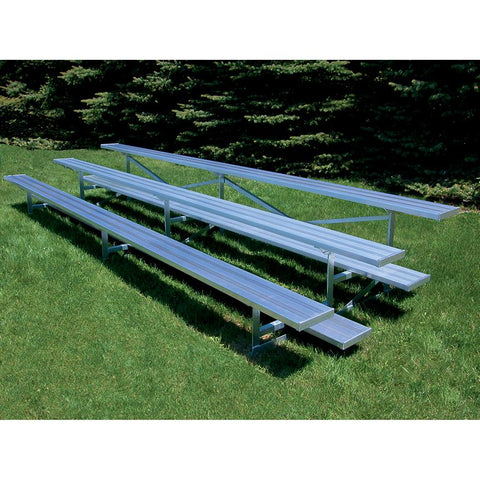 BLEACHER - 15' (3 ROW - SINGLE FOOT PLANK) - STANDARD, OUTDOOR