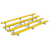 BLEACHER - 15' (4 ROW - SINGLE FOOT PLANK) - TIP & ROLL - POWDER COATED