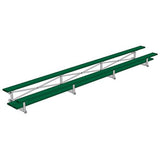 BLEACHER - 21' (2 ROW - DOUBLE FOOT PLANK) - TIP & ROLL - POWDER COATED