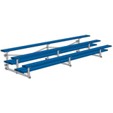 BLEACHER - 15' (3 ROW - DOUBLE FOOT PLANK) - TIP & ROLL - POWDER COATED