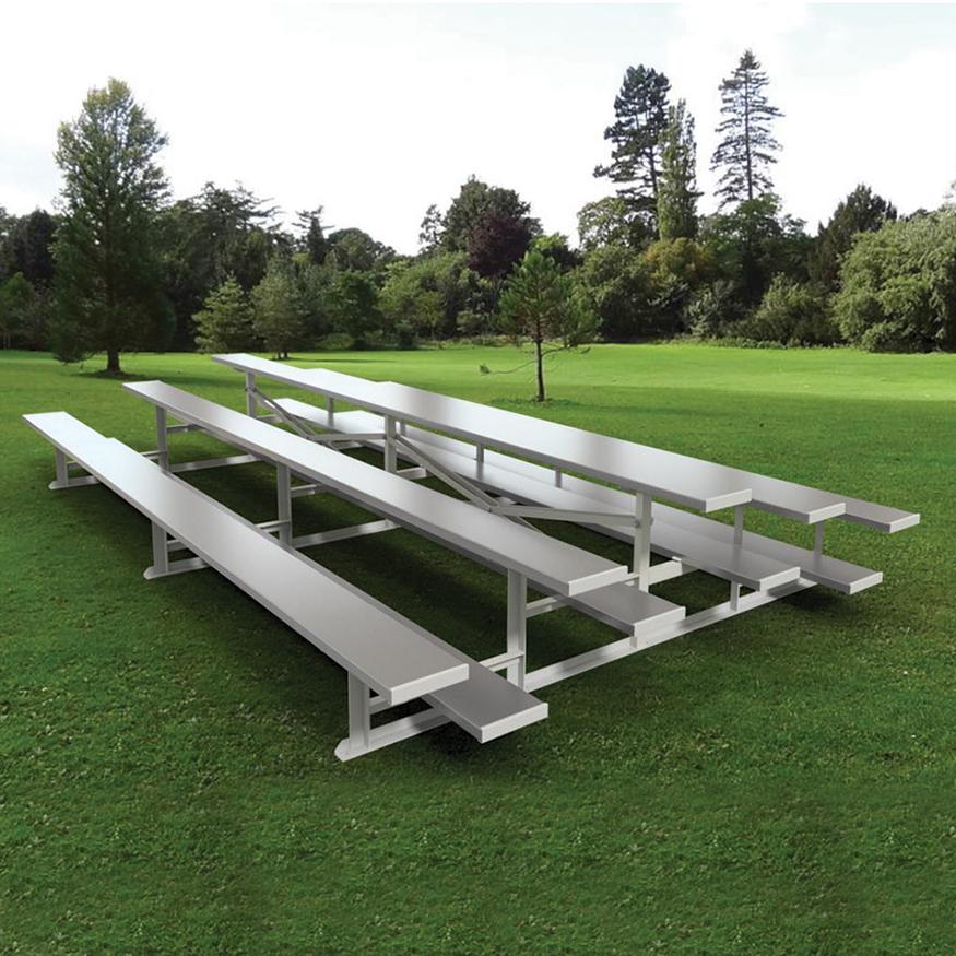 BLEACHER - 15' (3 ROW - SINGLE FOOT PLANK) - BACK-TO-BACK
