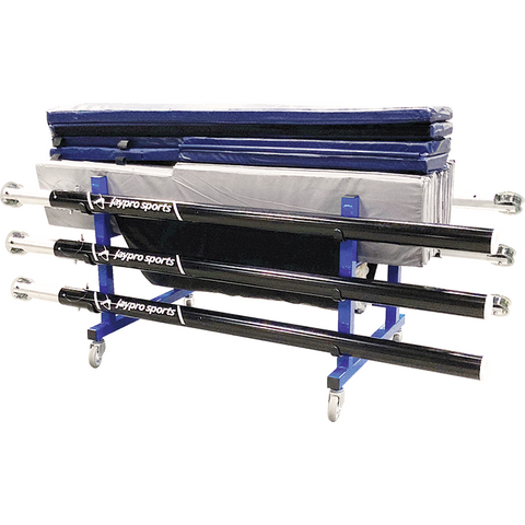 VOLLEYBALL EQUIPMENT CARRIER (48"L X 36"W - 6 POLES) - DELUXE