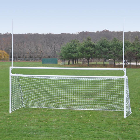 GOALS - SOCCER/FOOTBALL (WITH EUROPEAN BACKSTAYS) - DELUXE, OFFICIAL SIZE (8' H X 24' W X 4' B X 10' D)