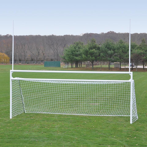 GOALS - SOCCER/FOOTBALL (WITH STANDARD BACKSTAYS) - DELUXE, OFFICIAL SIZE (8' H X 24' W X 4' B X 10' D)